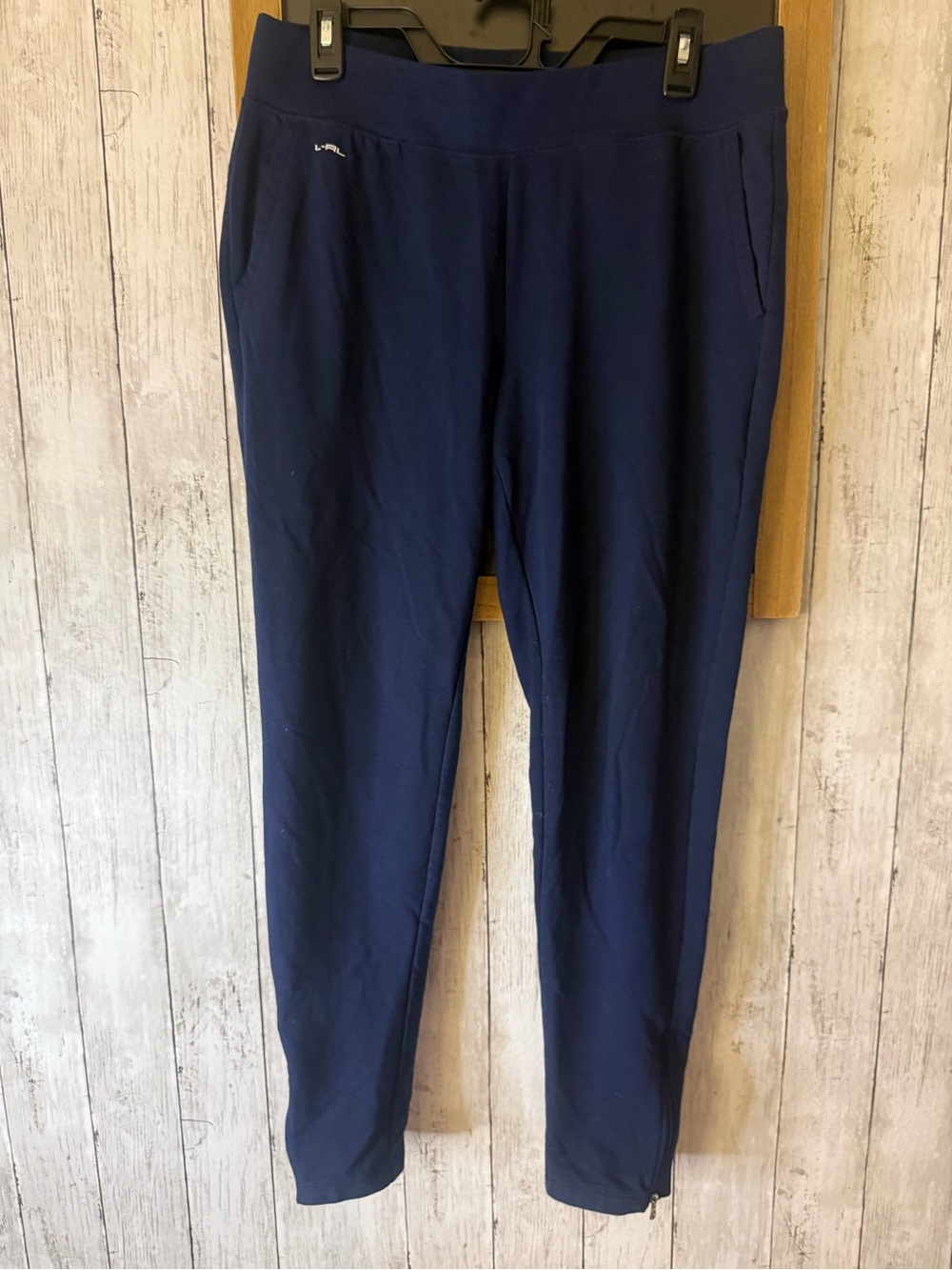Women’s Lauren Ralph Lauren Activewear Navy Blue M Cotton blend zip bottom pants